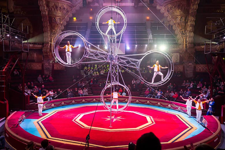 Acrobats at the Blackpool Tower Circus