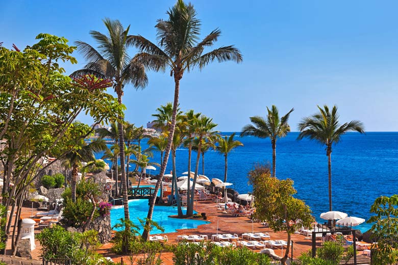 Beach club pool by the sea, Tenerife