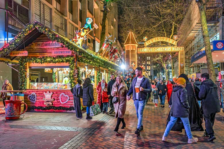 Beer and bratwurst at Birimingham’s Frankfurt Christmas Market