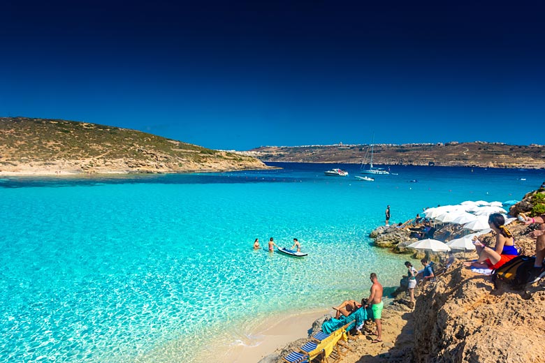 The dazzling waters of the Blue Lagoon, Comino