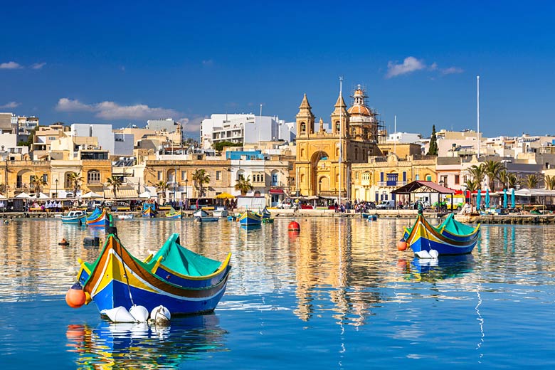 Pretty Marsaxlokk Harbour, Malta
