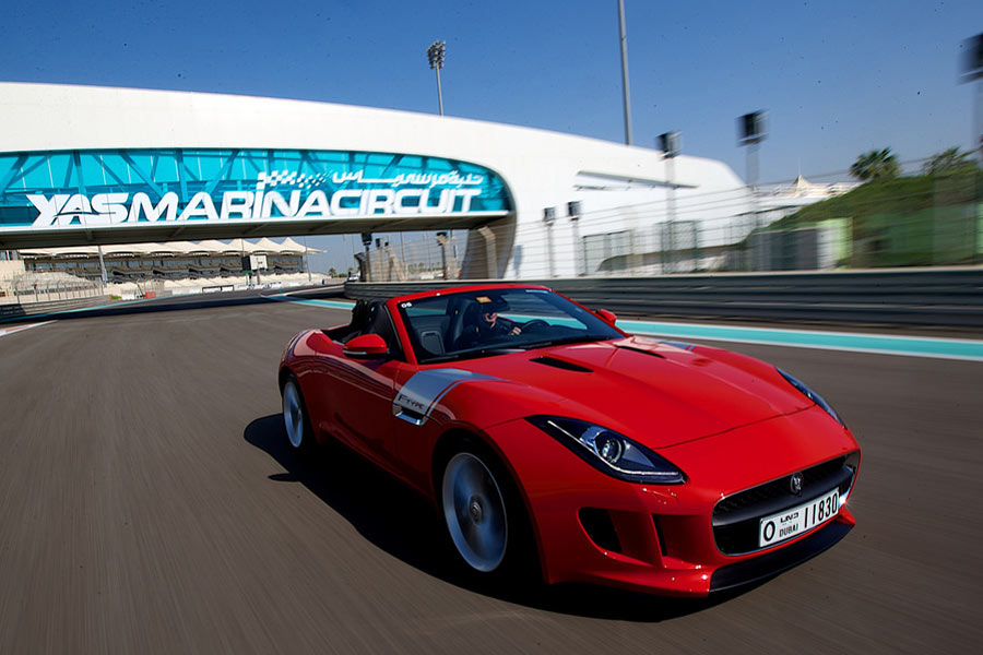 Driving experience at the Yas Marina Circuit