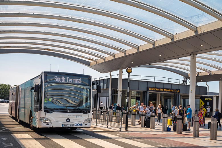 Shuttle bus for long term car park at London Gatwick South Terminal