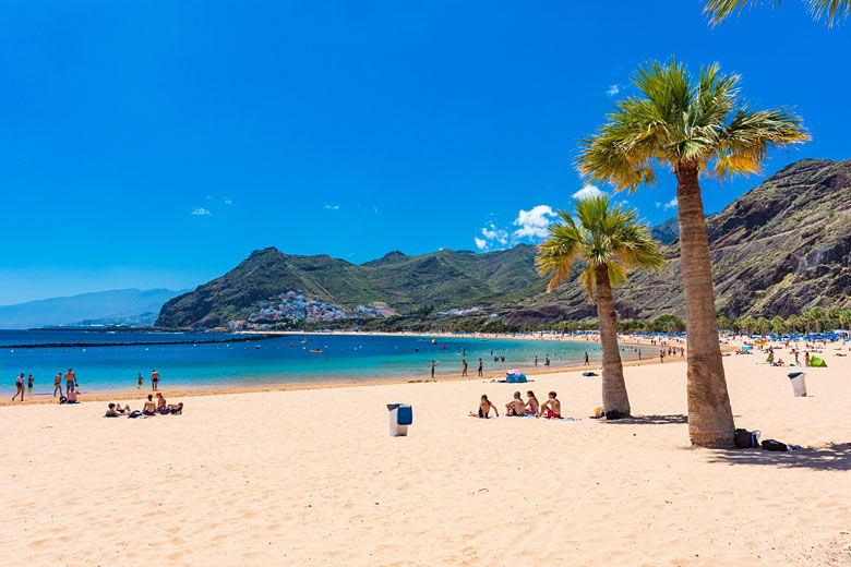 The golden sands of Playa de las Teresitas