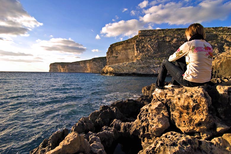 Sunset on the island of Gozo, Malta