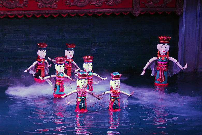 Take in a show at Hanoi Water Puppet Theatre