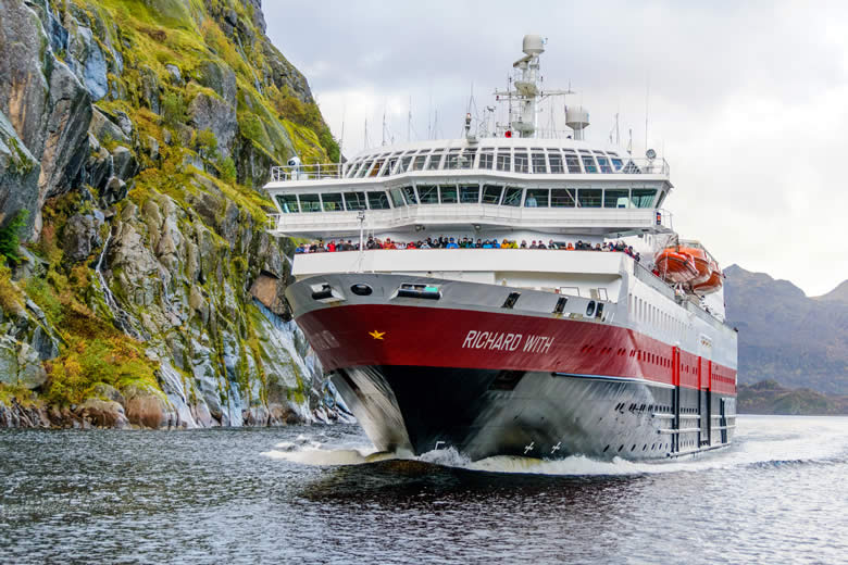 MS Richard With in Trollfjorden, Norway © Robert Cranna - Hurtigruten