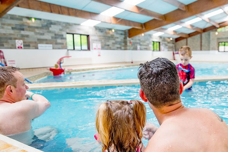 Indoor swimming pool at Away Resorts