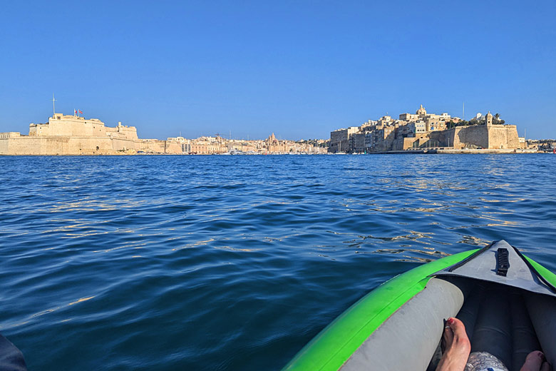 Kayak across the Grand Harbour with MC Adventures