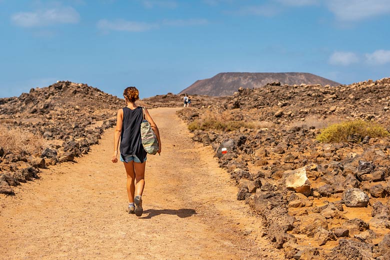 Heading for the summit of Montaña La Caldera on the Isle of Wolves