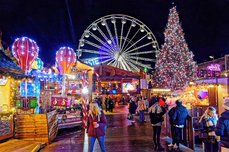 Delve among the colourful lights in Nottingham