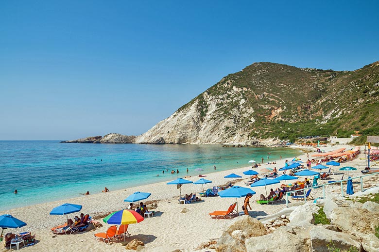 Quieter Petani Beach, Kefalonia