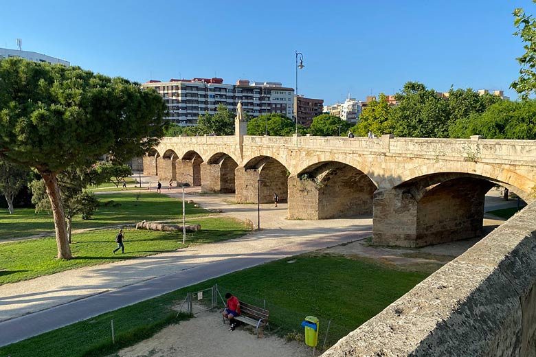 Pont de Sant Josep under which the river used to flow