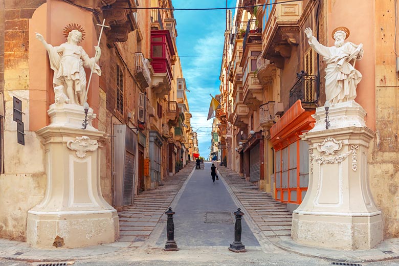 Lose yourself among Valletta's many stepped side streets