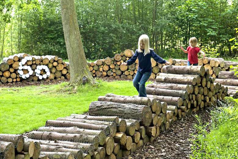 RHS Garden Harlow Carr Log Maze