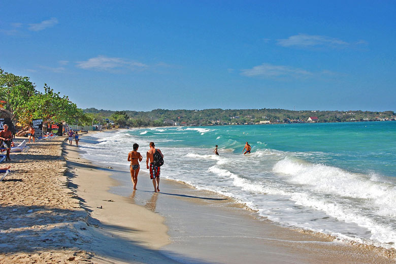 Seven Mile Beach in the far west of Jamaica