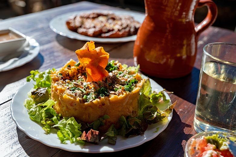 Traditional Canarian fare at a local Guachinche restaurant