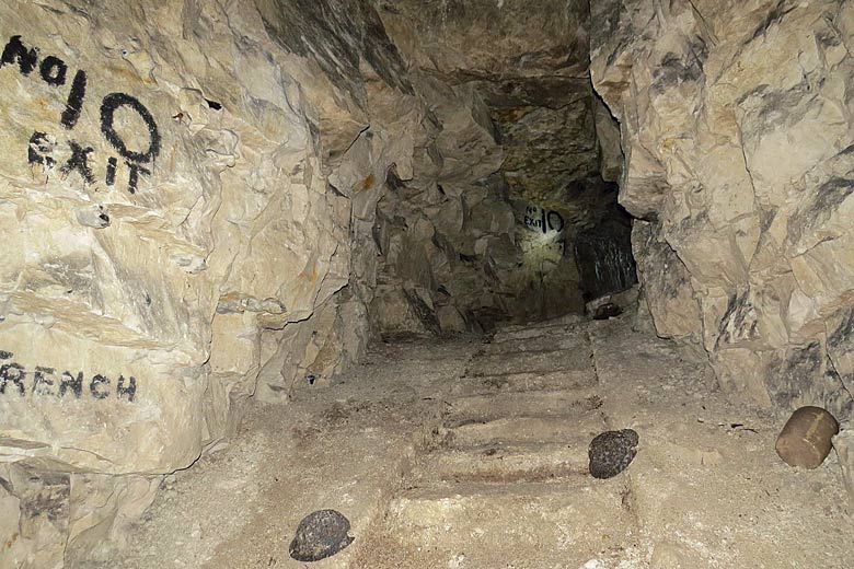 Venturing into the tunnels of Carrière Wellington