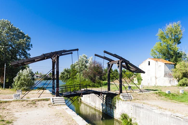 The iconic Langlois Bridge in Arles, immortalised by van Gogh