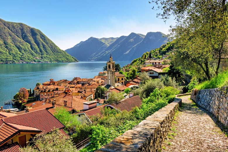 The idyllic village of Colonno, Lake Como