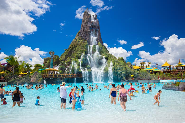 Relax at Universal's Volcano Bay water park