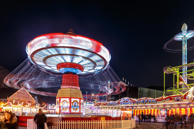 The lights of Winter Wonderland, London